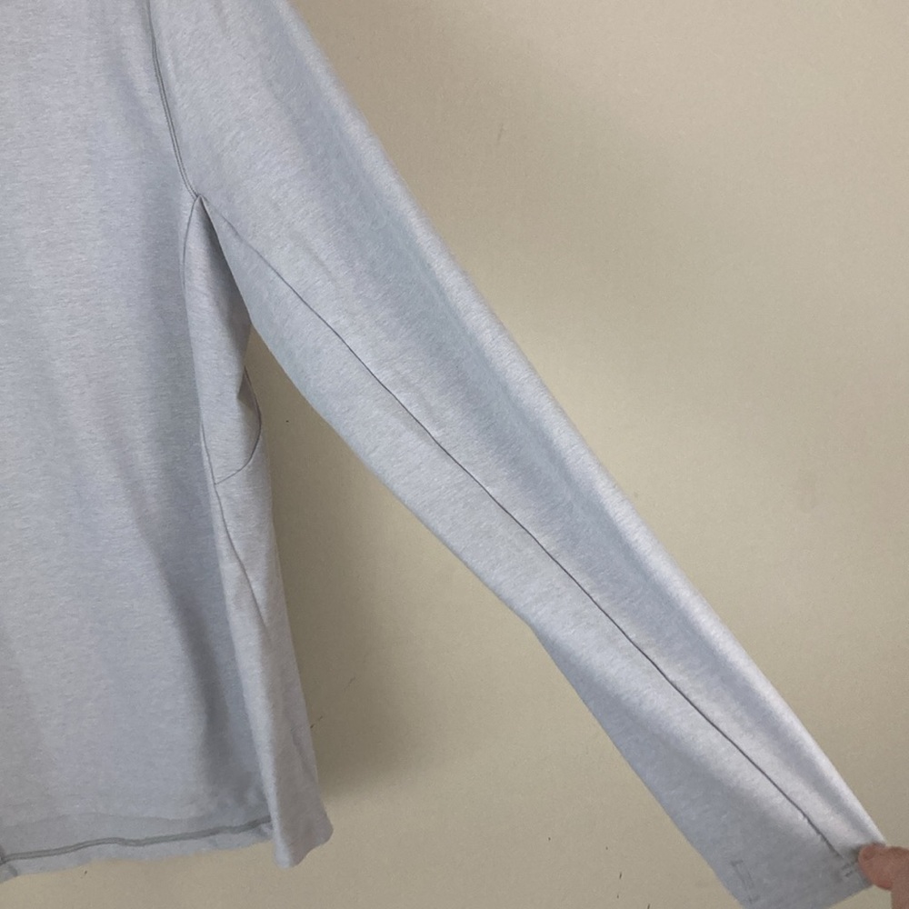 Lululemon men’s long-sleeve 124 gray/blue shirt, medium - Picture 5 of 16